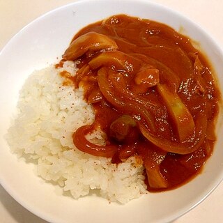 鶏もも肉とパプリカで☆トマトジュースチキンカレー